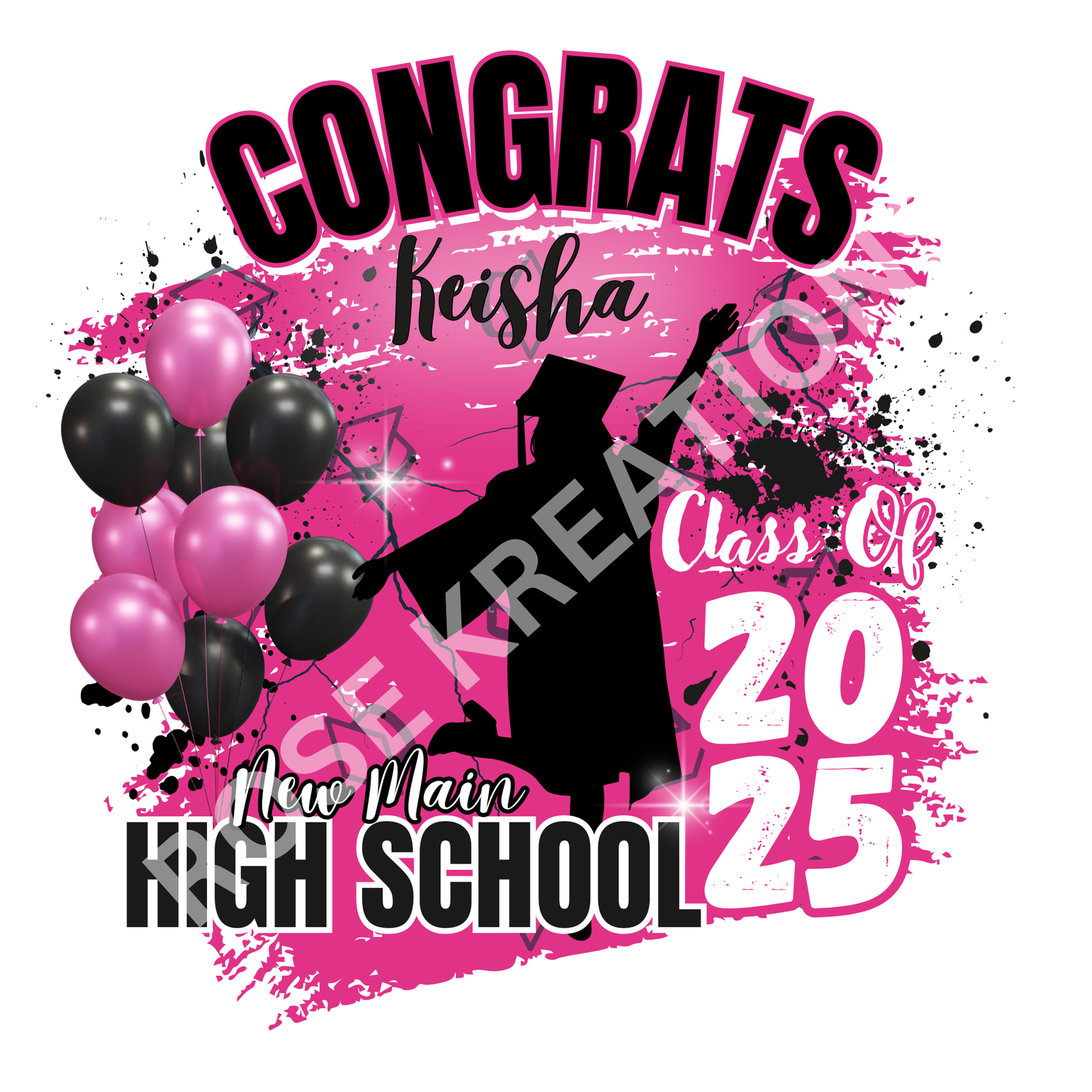 (5) 2025 Grad Templates (Canva)