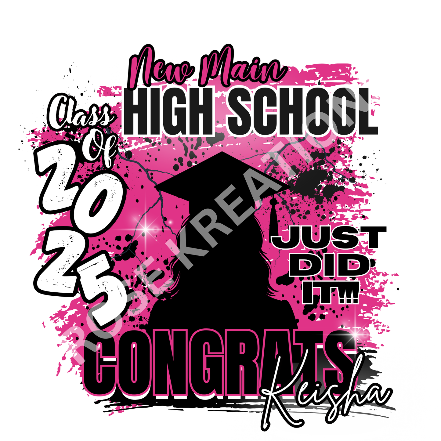 (5) 2025 Grad Templates (Canva)