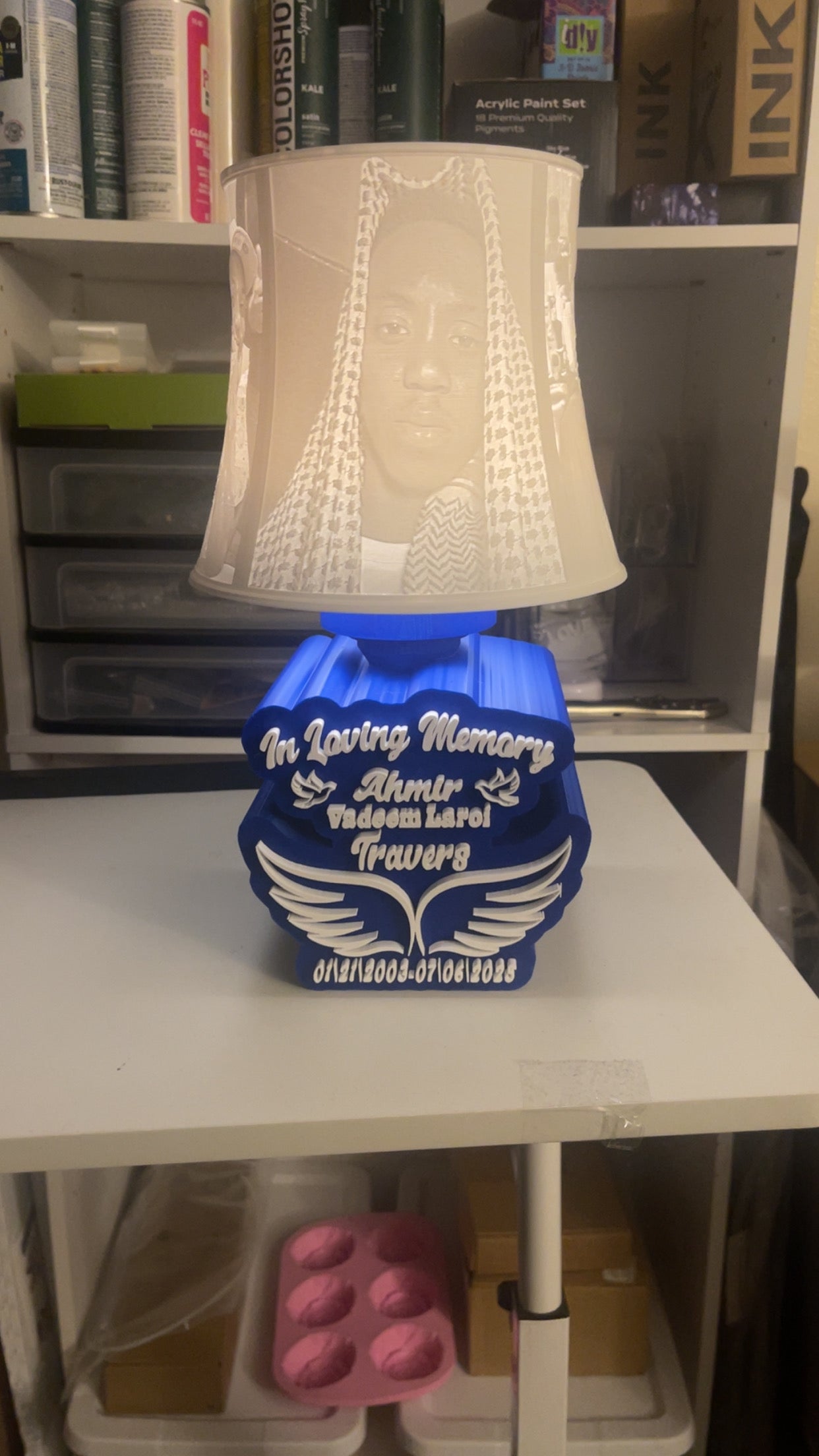 Custom Memorial Lamp