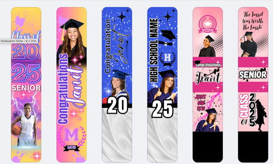 2025 Digital Download Grad Stoles (Canva)