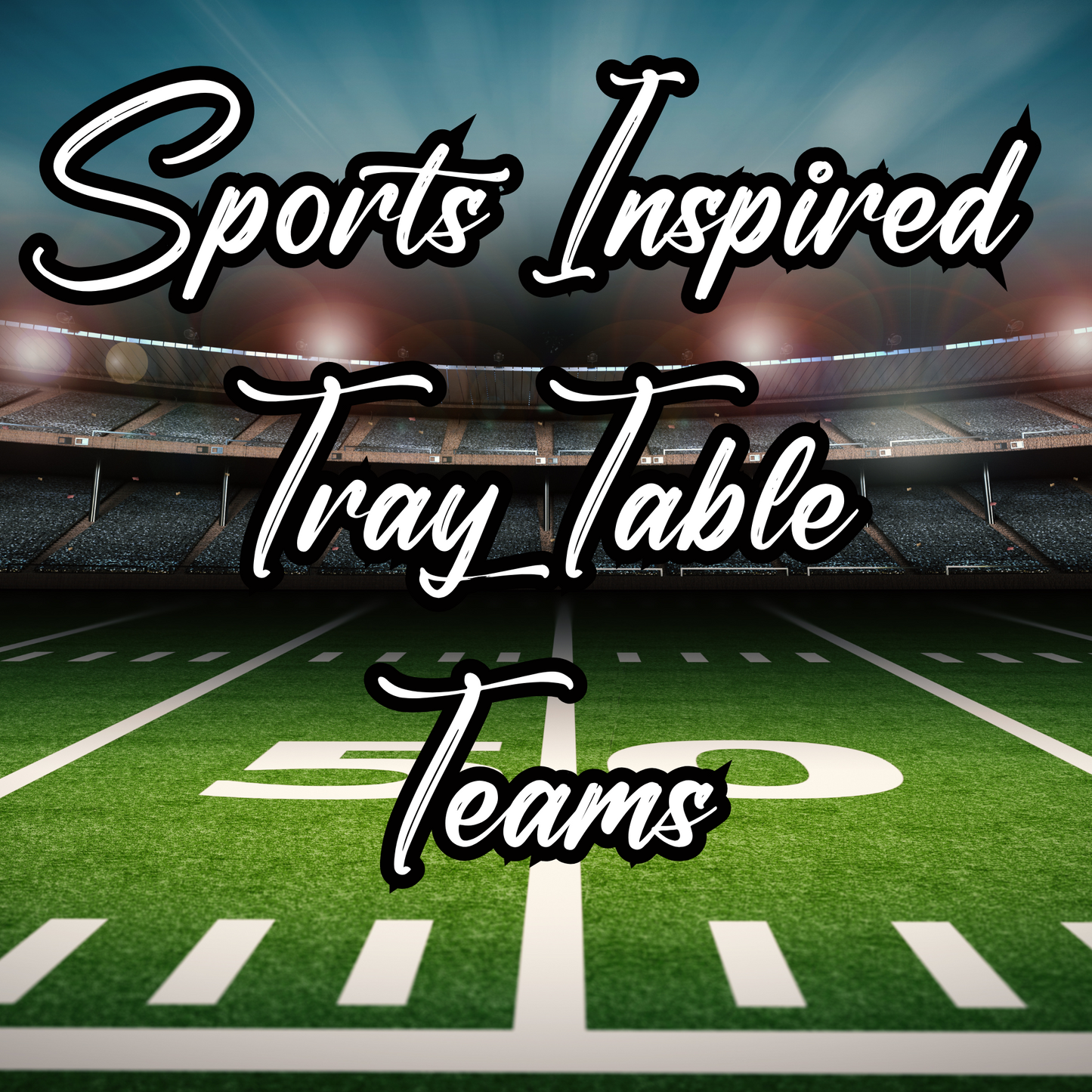 Sports Inspired Football Tray Table Bundle