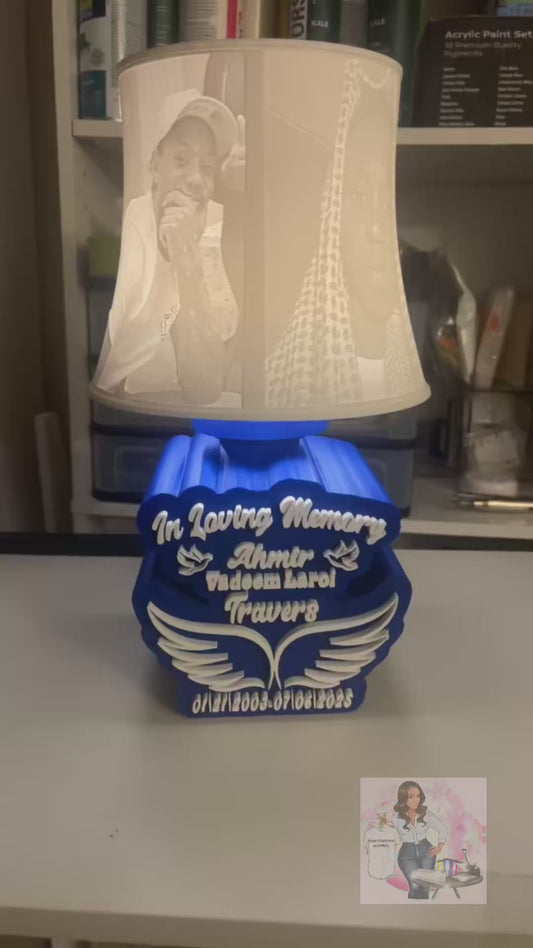 Custom Memorial Lamp